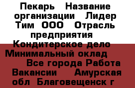 Пекарь › Название организации ­ Лидер Тим, ООО › Отрасль предприятия ­ Кондитерское дело › Минимальный оклад ­ 22 300 - Все города Работа » Вакансии   . Амурская обл.,Благовещенск г.